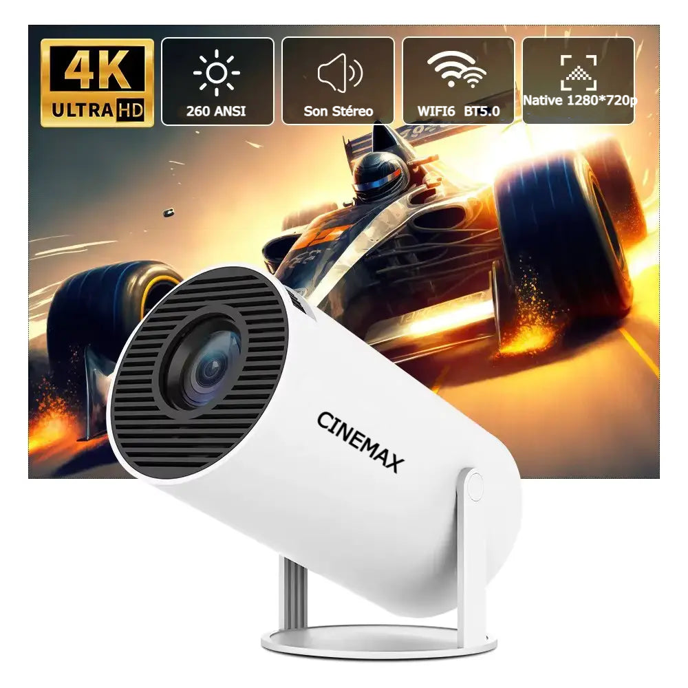 CINEMAX | Projecteur TV, 4K, Android 11, Wifi 6