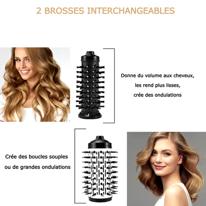 HairFlex™ |  Brosse à air chaud rotative, Lisseur, Volumateur