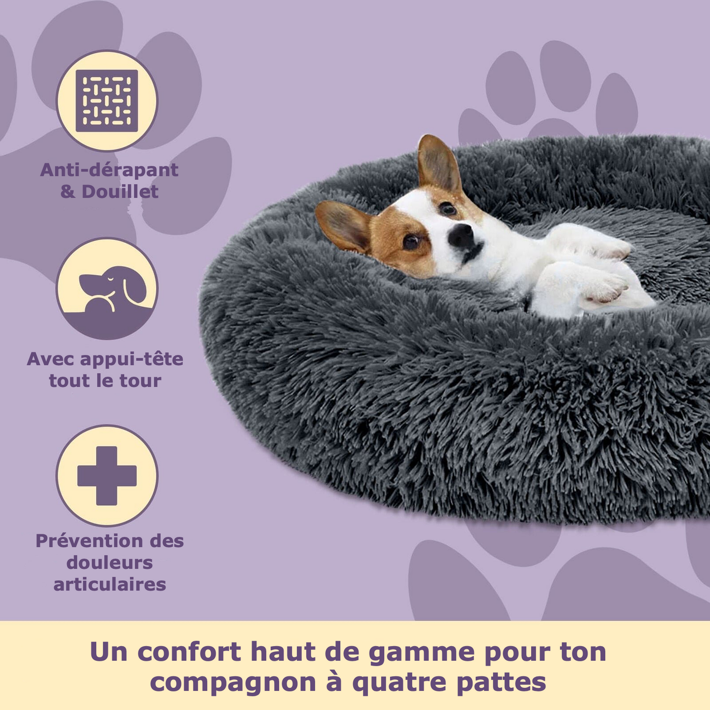 Nid de Velours™ | Le lit pour animaux de compagnie confortable