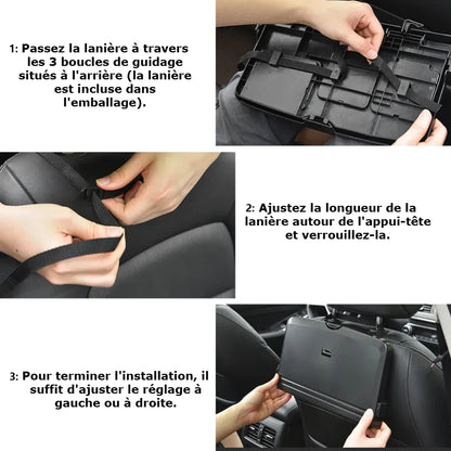 SnackGo™ | Plateau de voiture pliable multifonction