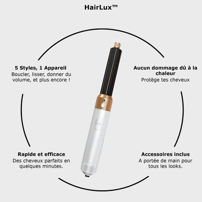 HairLux™ | MultiStyler 5 en 1 – L’outil ultime pour des coiffures impeccables ✨