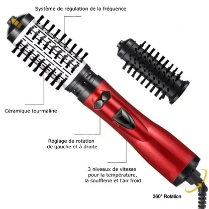 HairFlex™ |  Brosse à air chaud rotative, Lisseur, Volumateur