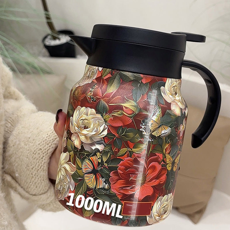 1000 ml geïsoleerde theepot met verwijderbaar infusiefilter